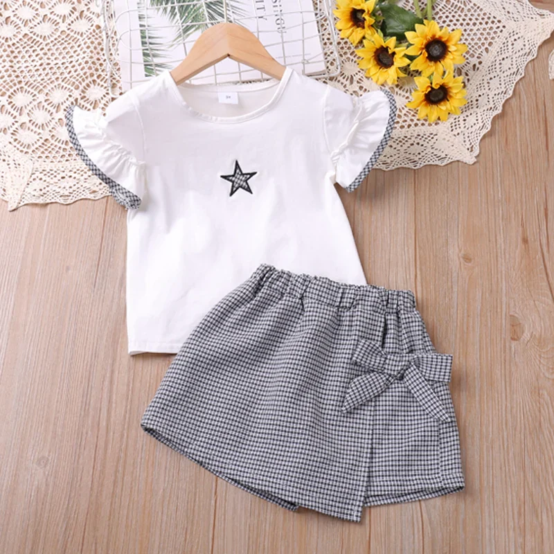 Ensemble de tenues d'été à imprimé étoiles pour fille (2-6 ans) – Image 8