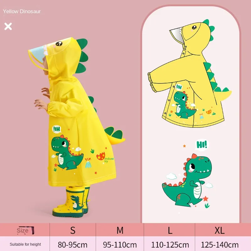 Imperméable de dessin animé avec sac de rangement – Image 9