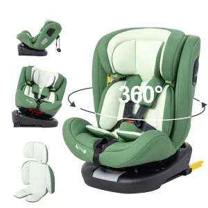 Siège auto bébé i-Size rotatif à 360° avec ISOFIX, certifié ECE R129/ADAC, siège convertible tout-en-un de la naissance à 12 ans (40–150 cm)