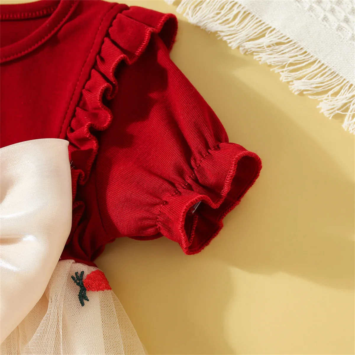 Robe en maille de coton pour bébé fille – Image 6