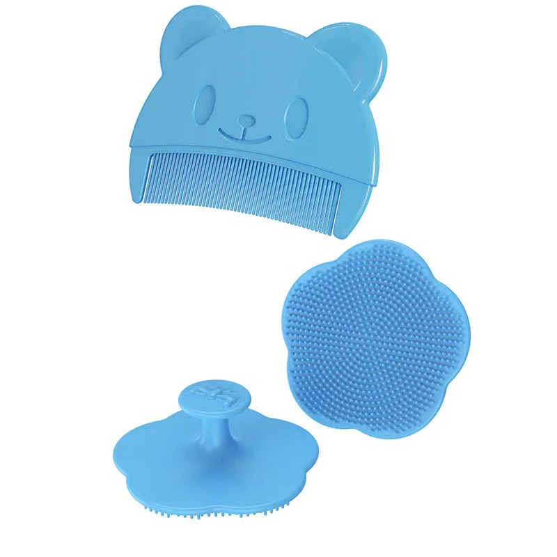Ensemble de soins capillaires pour bébé : peigne pour la tête et peigne doux pour le bain – Image 6