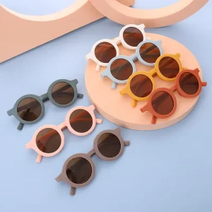Jolies lunettes de soleil pour enfants : lunettes de vue rondes