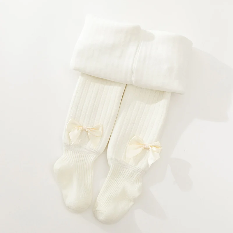 Collants mignons en coton avec nœud papillon pour filles – Image 5