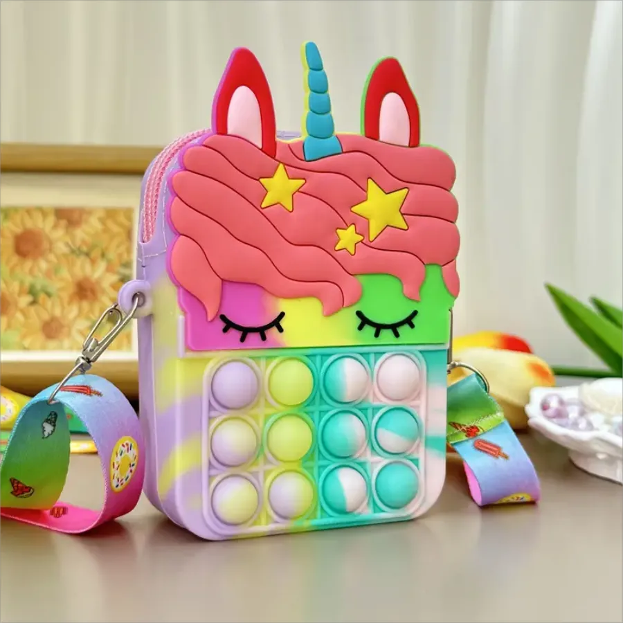 Porte-monnaie en silicone pour filles : joli sac en forme d'animal – Image 9