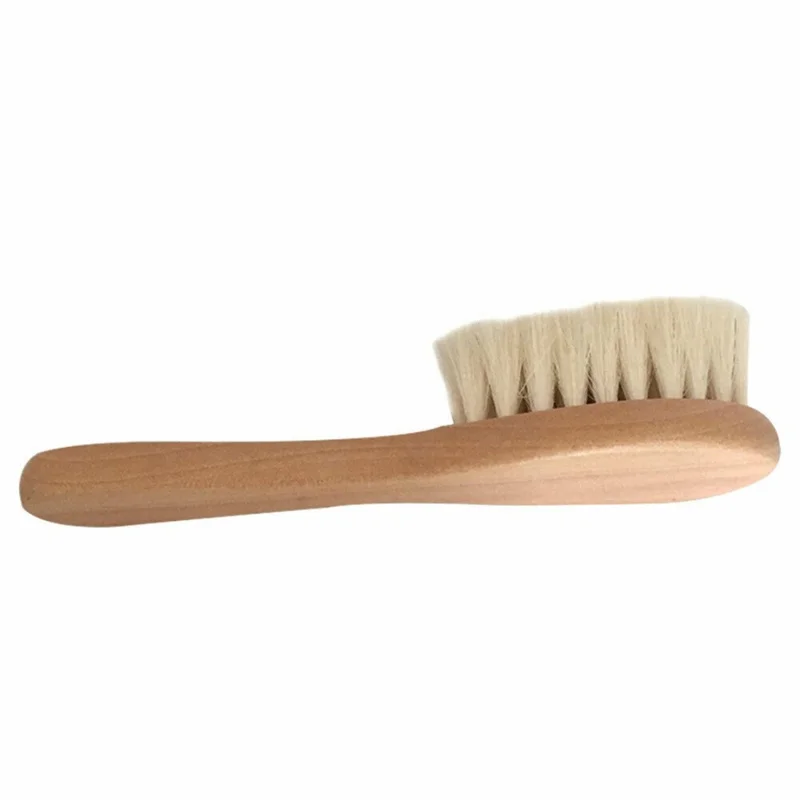 Ensemble brosse et peigne à cheveux en bois pour bébé : soins doux pour bébé – Image 4