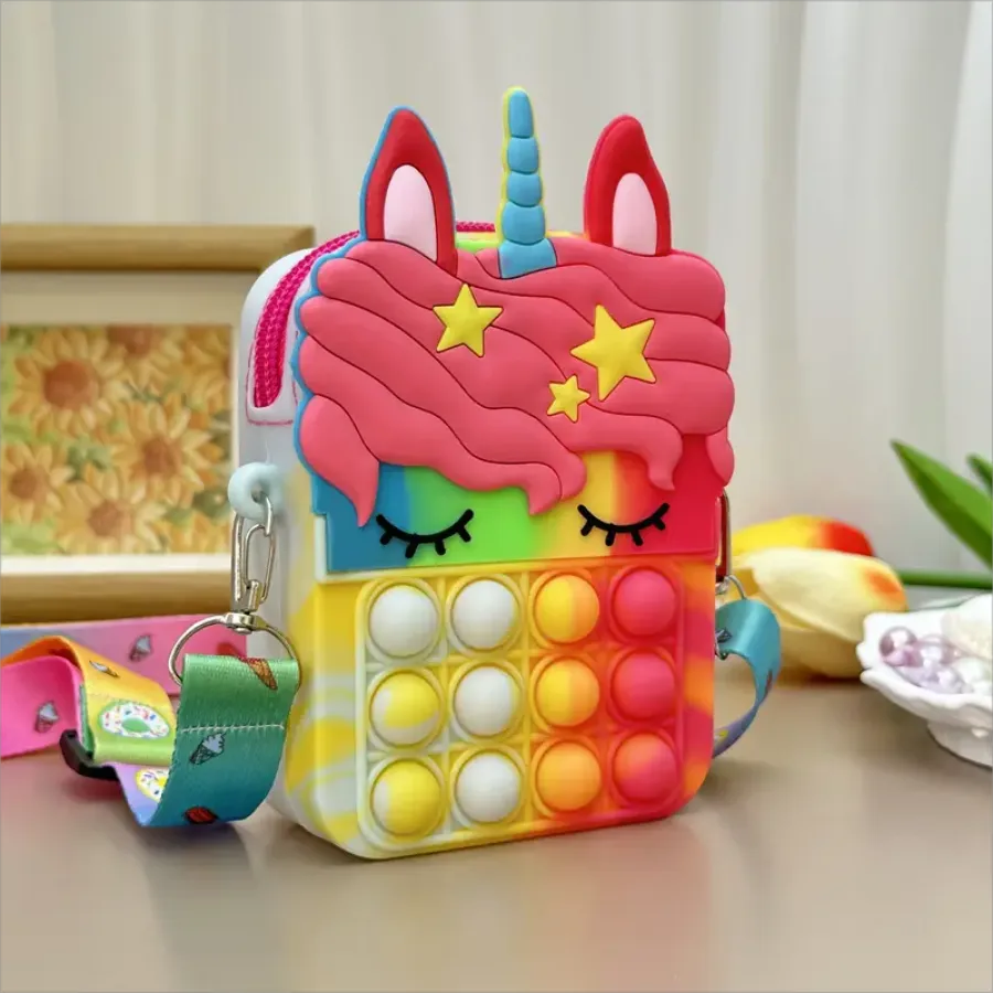 Porte-monnaie en silicone pour filles : joli sac en forme d'animal – Image 7