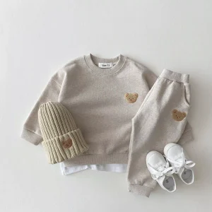 Ensemble sweat-shirt ours tendance pour tout-petits