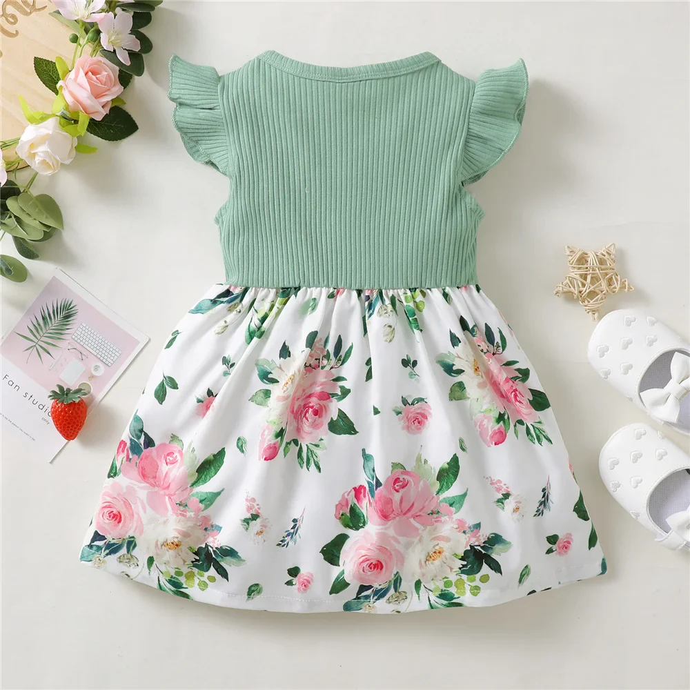 Robe de princesse pour petite fille : mode florale (1 à 5 ans) – Image 5