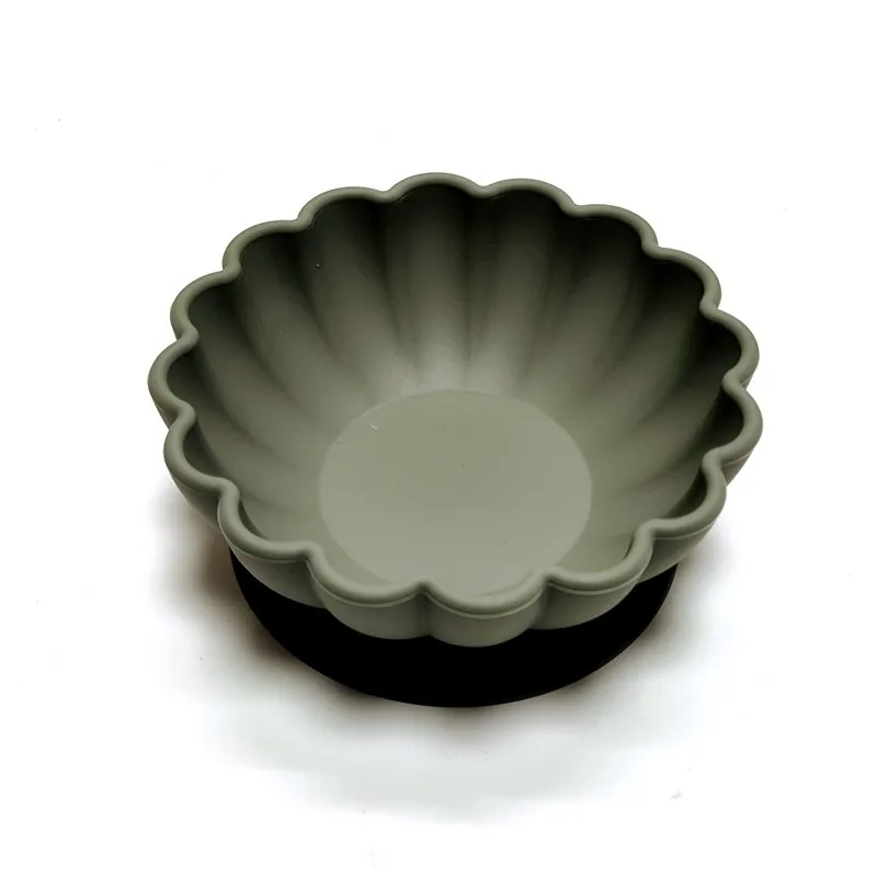 Assiette à dîner en silicone pour enfants : assiette à fruits pratique avec bol supplémentaire – Image 7