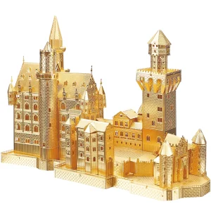 Puzzle 3D en métal | Château de Neuschwanstein | Jouets créatifs pour enfants
