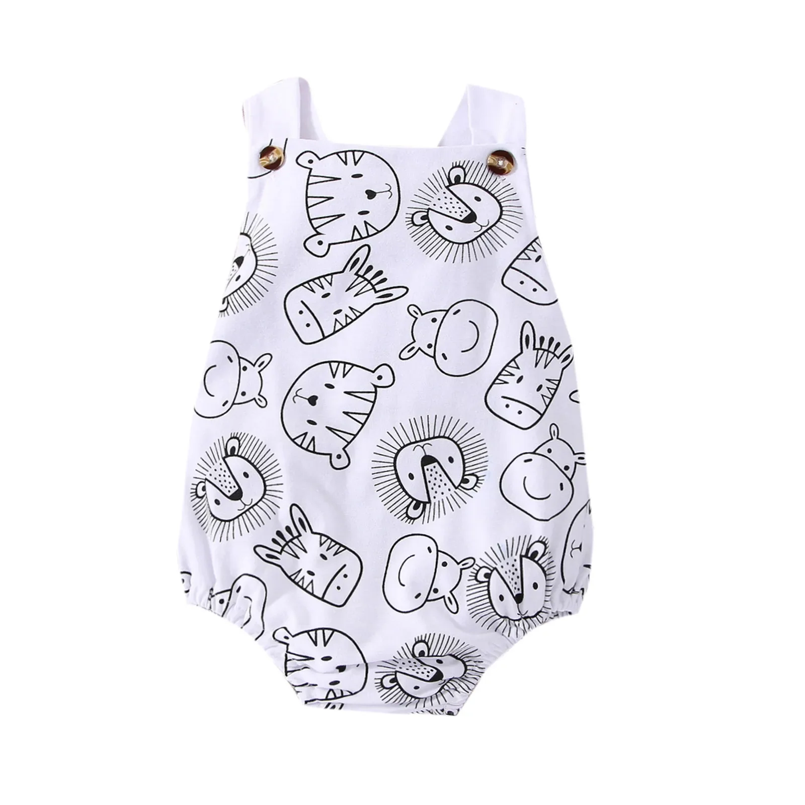 Combinaison sans manches à imprimé animal pour bébé garçon – Image 7