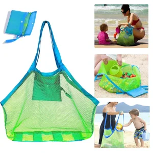Sac de rangement en filet pour jouets de plage pour enfants