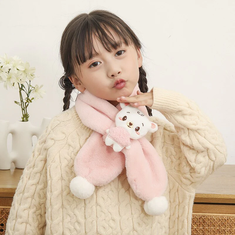 Écharpe chaude d'extérieur mignonne pour bébé avec dessin animé – Image 3