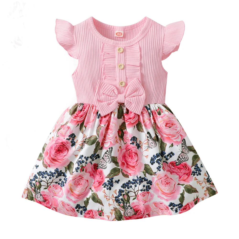 Robe de princesse pour petite fille : mode florale (1 à 5 ans) – Image 8