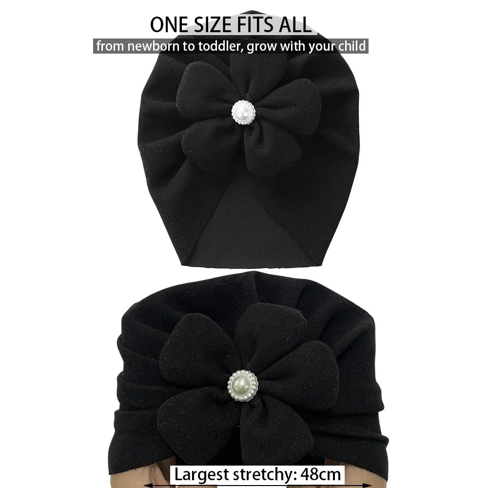 Bonnet turban en perles pour bébé : un couvre-chef élégant pour les nouveau-nés – Image 6