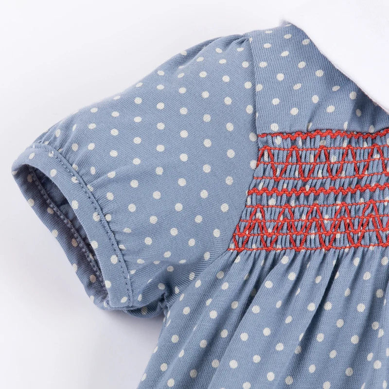 Vêtements bébé fille en coton à motif lapin appliqué : tenues décontractées d'été – Image 4