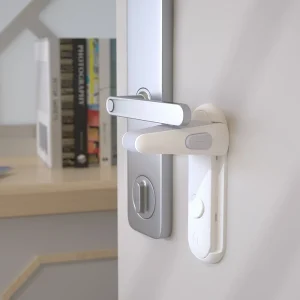 Lot de 2 verrous de porte à levier – Verrous de sécurité pour tout-petits