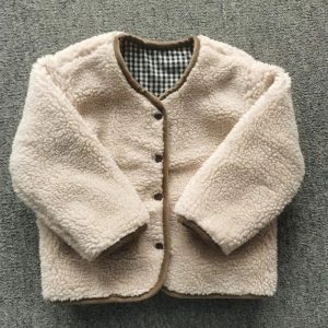 Veste en peluche à carreaux - Enfant Automne/Hiver