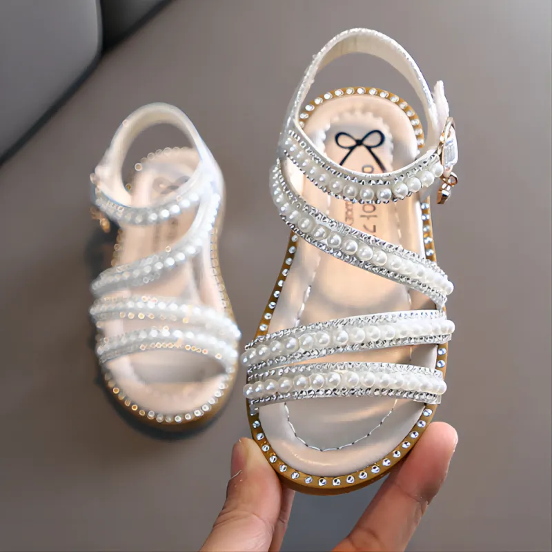 Sandales princesse à strass : chaussures d'été tendance pour les petits – Image 3