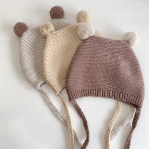 Bonnet au crochet doux pour filles et garçons