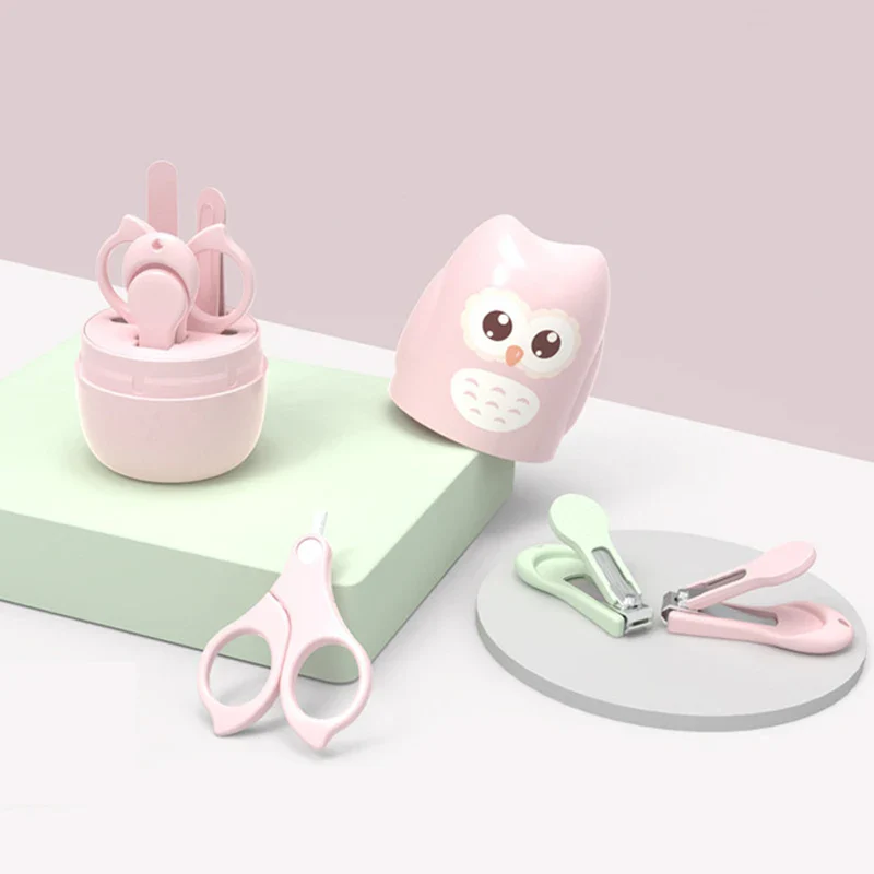 Coffret de soins des ongles pour bébé : ciseaux, coupe-ongles, pince à épiler dans une boîte portable – Image 2