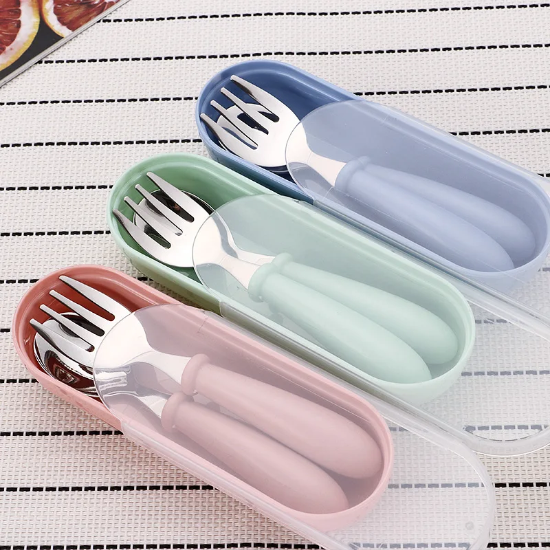 Service de table en acier inoxydable pour tout-petits - Gadgets pour bébé – Image 2