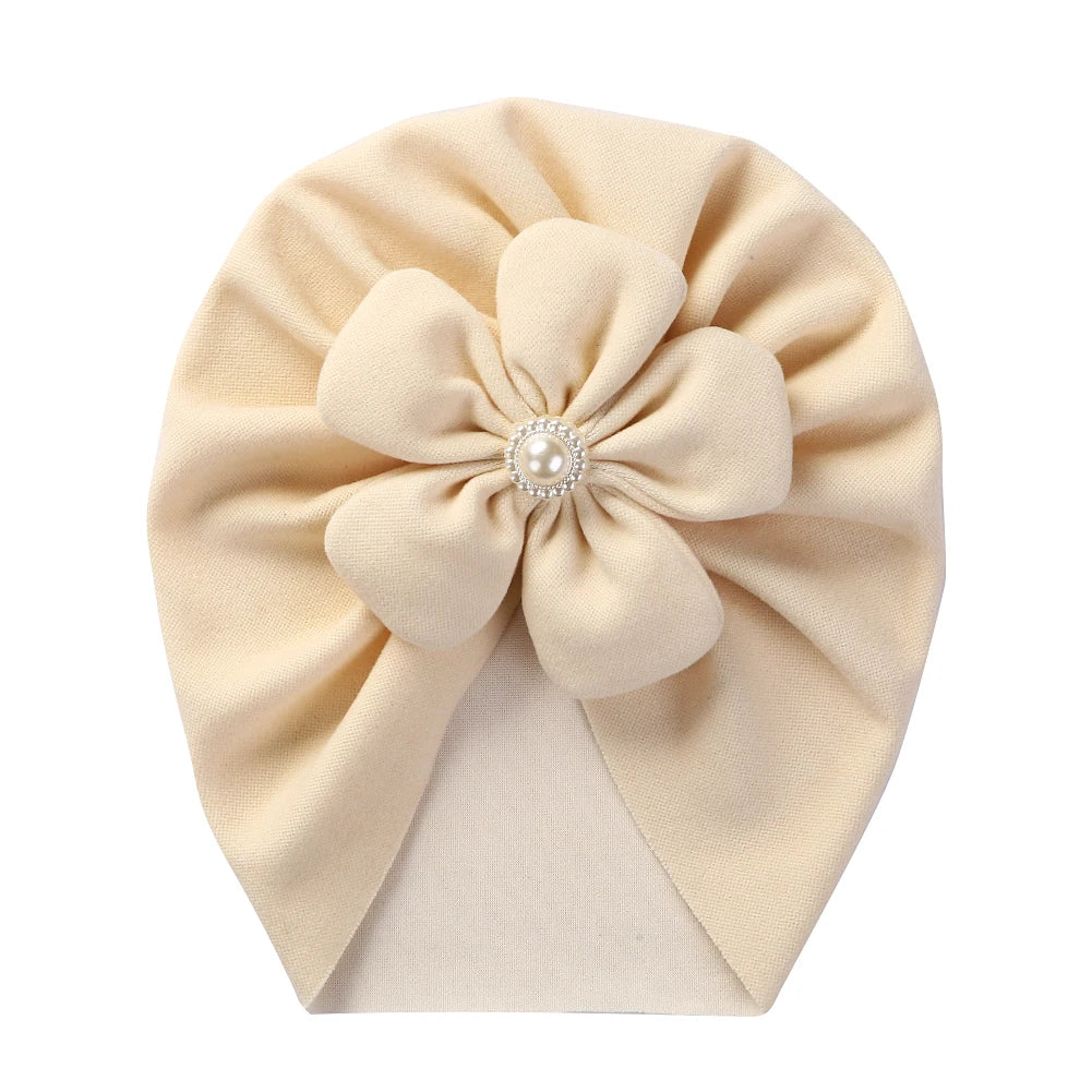 Bonnet turban en perles pour bébé : un couvre-chef élégant pour les nouveau-nés – Image 9