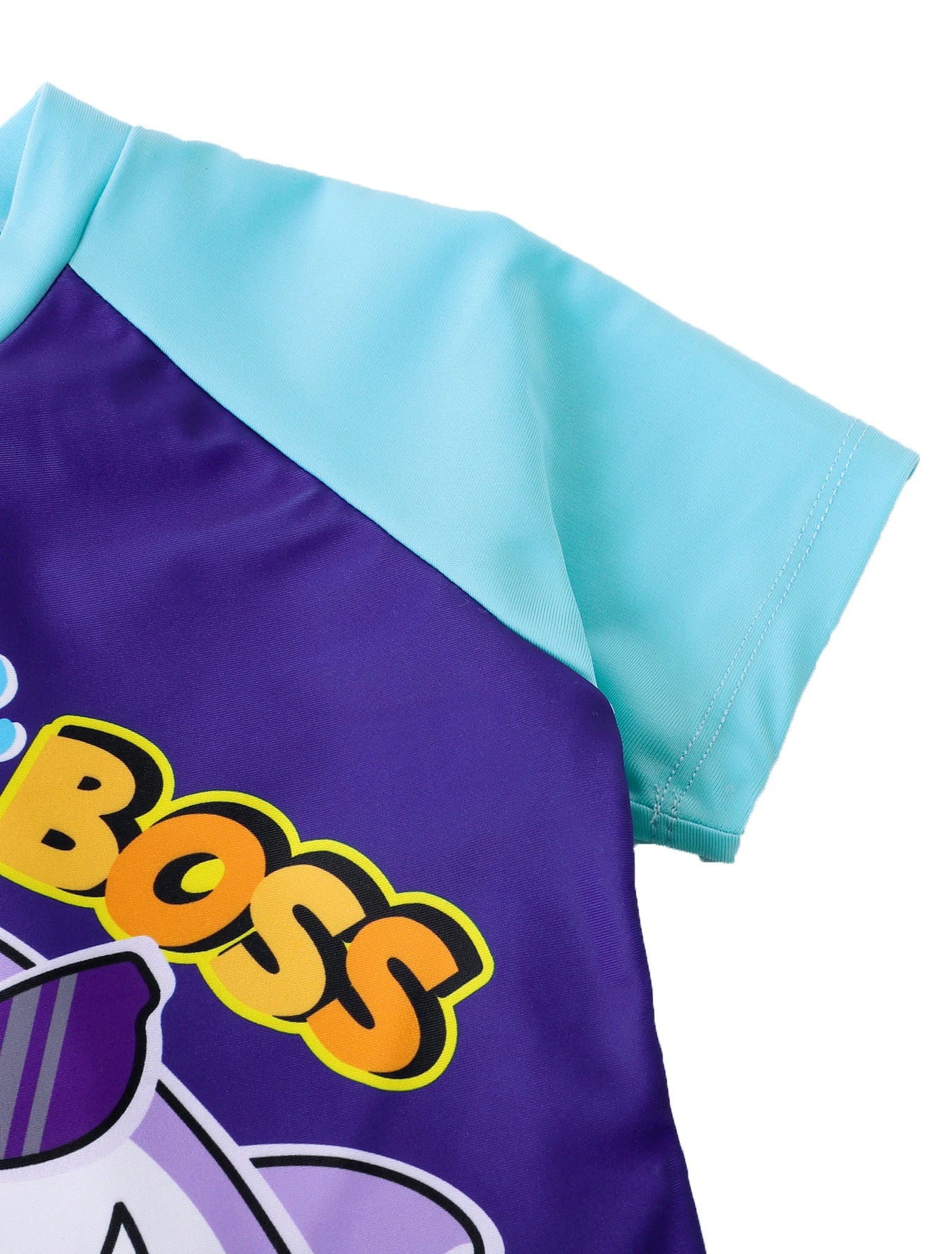 Maillot de bain une pièce à motif requin de dessin animé – Image 2