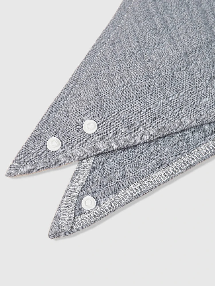 Bavoirs en coton bio : lot de 4 bavoirs super absorbants pour bébés – Image 6