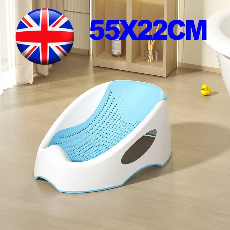 Support de bain en maille douce ergonomique pour nouveau-né, siège rehausseur de bain antidérapant pour bébé, assurant sécurité et confort (0-12 mois), convient aux baignoires et bassins – Image 3