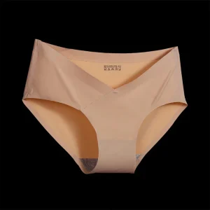 Culotte de maternité taille basse sans coutures – Sous-vêtement en coton doux en forme de V pour la grossesse et les soins post-partum