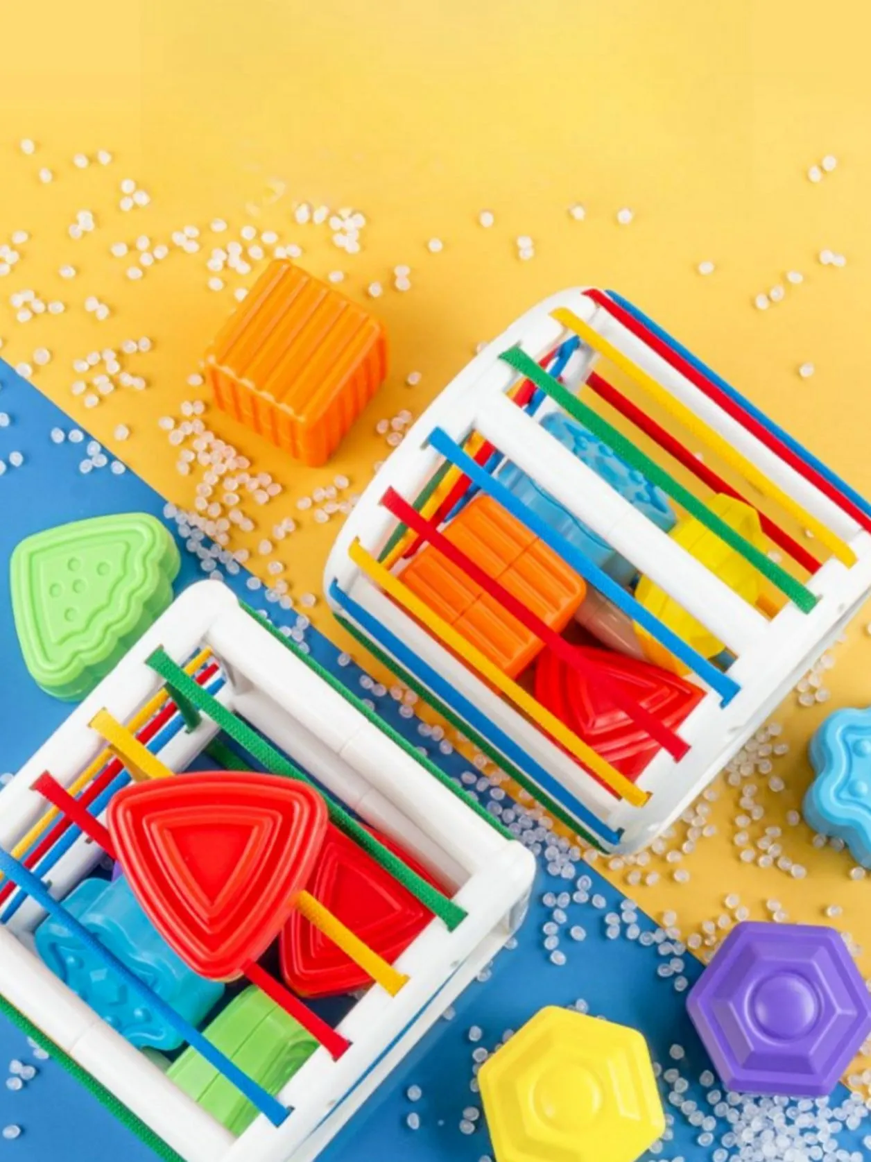 Divertissement éducatif : Jouet cube trieur de formes pour bébé – Image 7