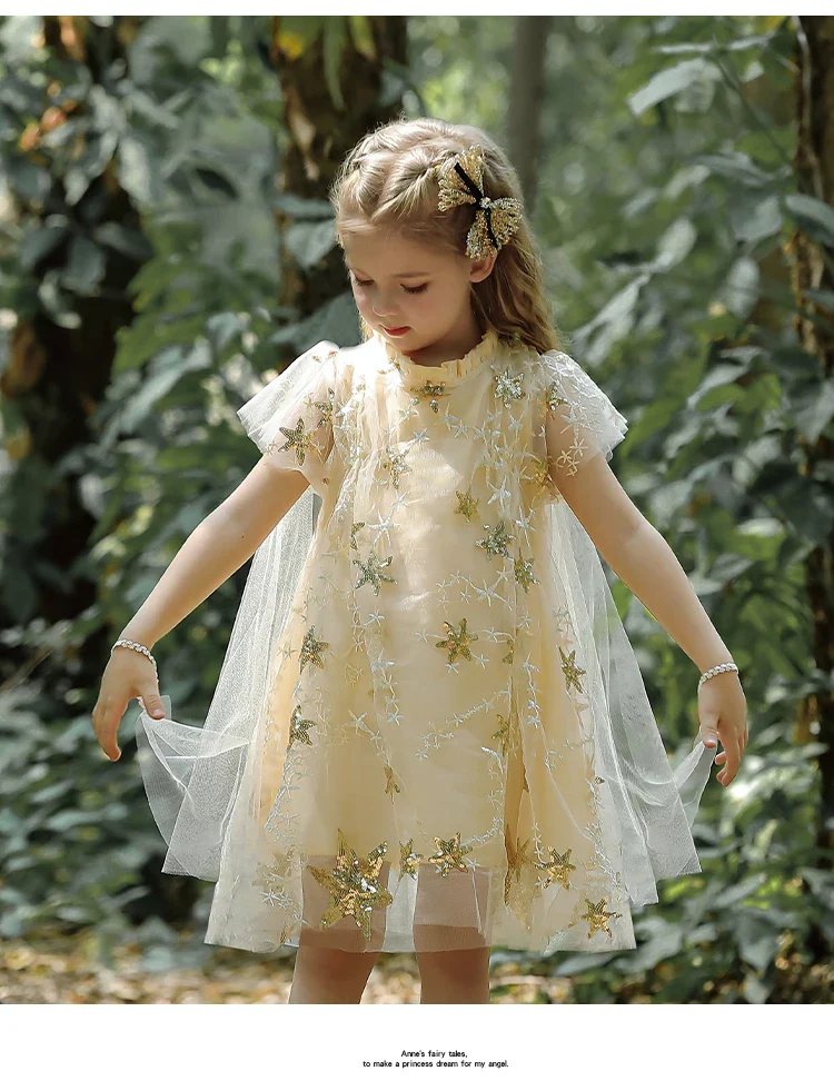Robes de princesse à paillettes pour bébé, motif étoiles d'été – Image 9