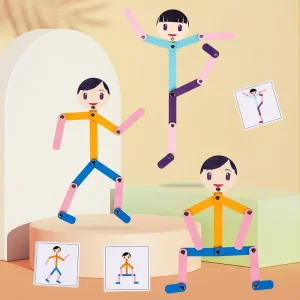 Jouets de puzzle Montessori DIY : ensemble de poses sportives
