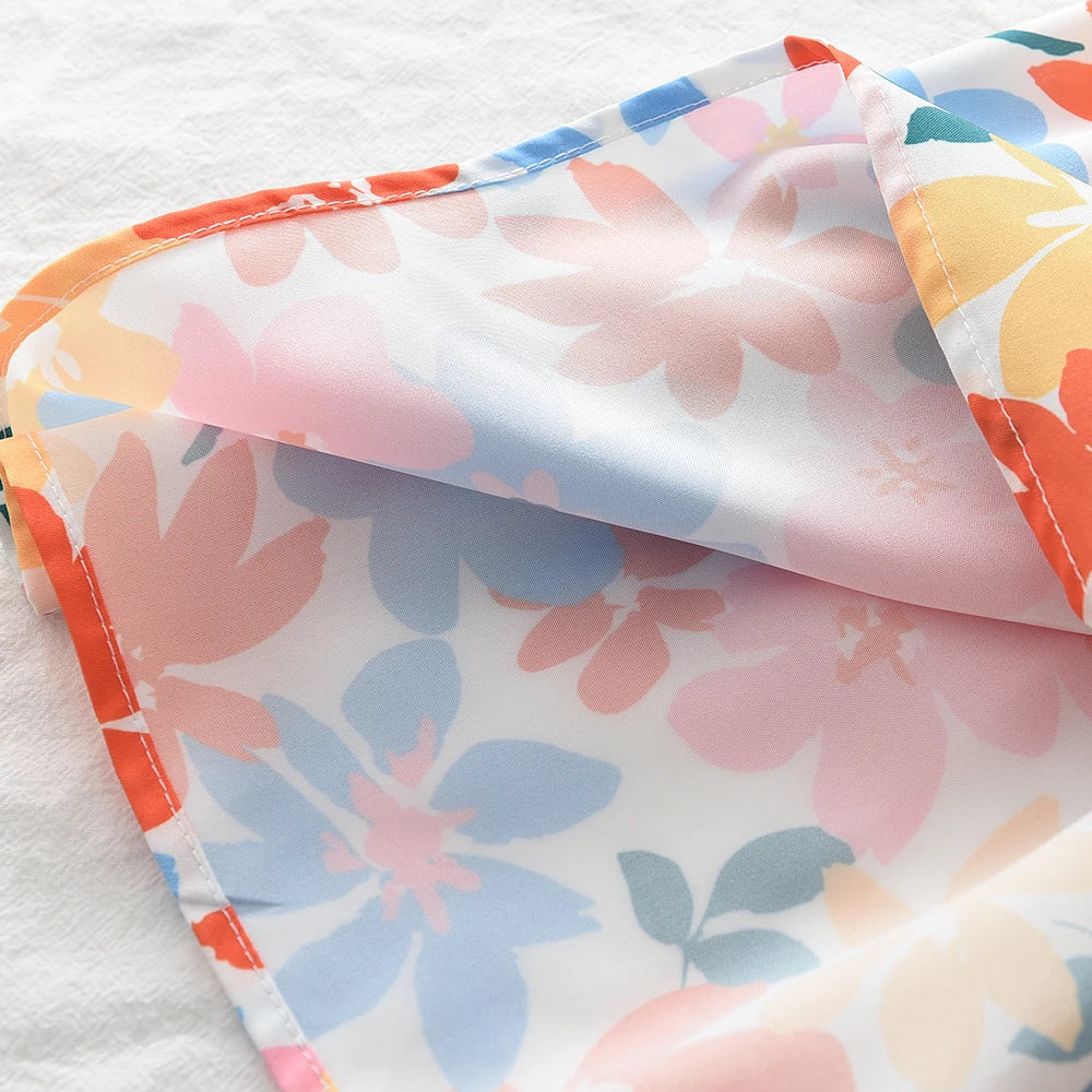 Robes fleuries d'été : Robes colorées à manches courtes pour filles – Image 5
