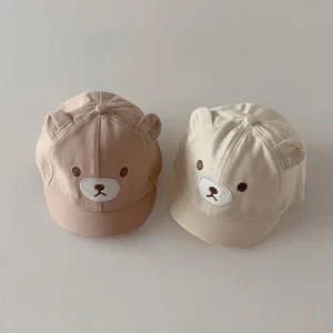 Casquette de baseball pour bébé avec oreilles d'ours mignonnes : un confort élégant pour les tout-petits !