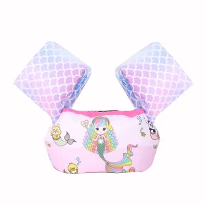Gilet de sauvetage flottant pour bébé avec manches de dessin animé