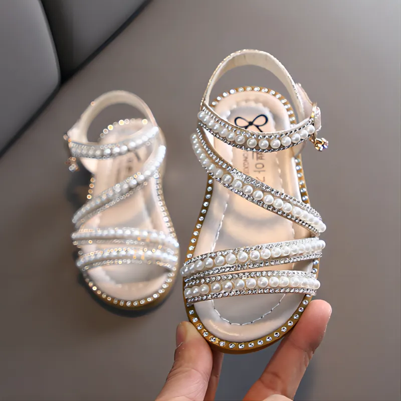 Sandales princesse à strass : chaussures d'été tendance pour les petits – Image 2