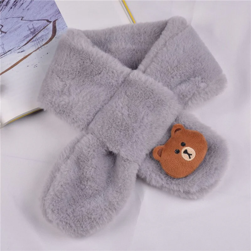 Écharpe chaude d'extérieur mignonne pour bébé avec dessin animé – Image 5