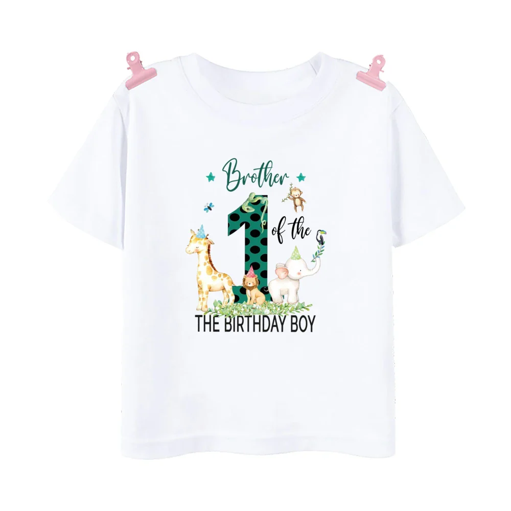 T-shirts d'anniversaire pour garçons de la famille Jungle – Image 4