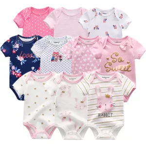 Bodys - Adorables salopettes à manches courtes pour bébés filles