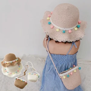 Adorable ensemble de sac d'été et de chapeau pour enfants