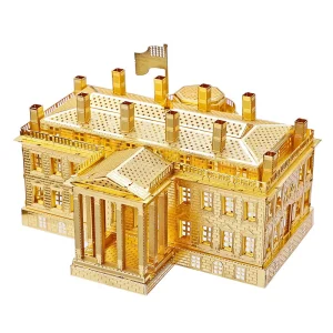 Puzzle 3D en métal | La Maison Blanche | Jouets éducatifs