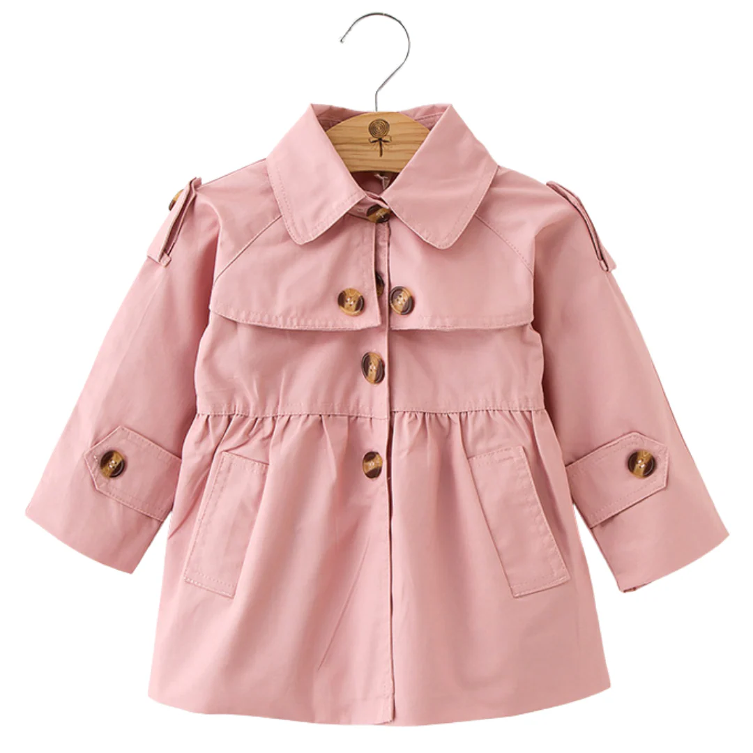 Trench-coat à simple boutonnage avec poches