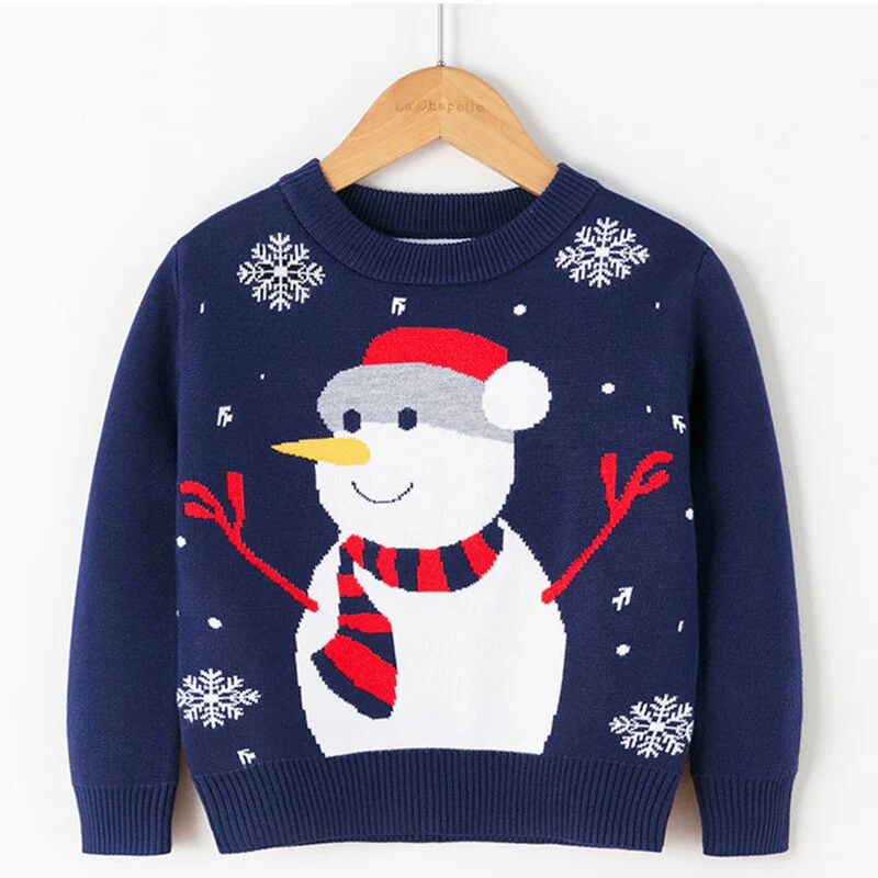 Pull de Noël en tricot avec tête de renne – Image 5