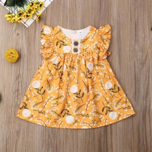 Robe fleurie pour bébé fille