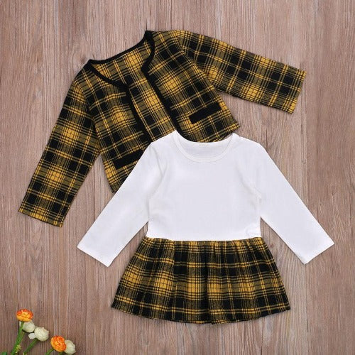 Ensemble de manteau à carreaux de concours – Image 4