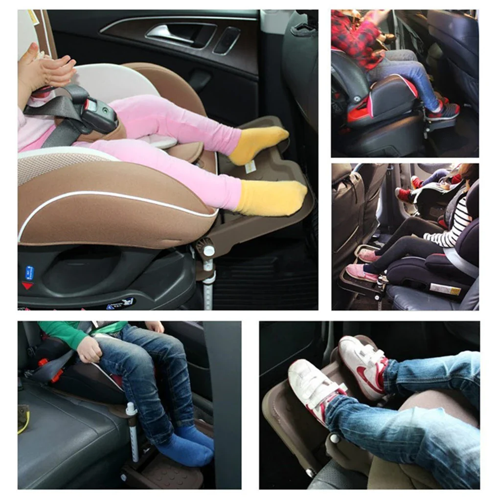 Repose-pieds universel ajustable pour siège auto enfant - Accessoire de support ergonomique anti-fatigue pour jambes, pliable et en ABS durable – Image 6