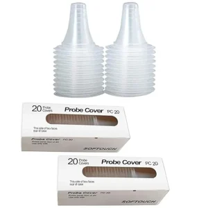 Lot de 200 protections jetables universelles pour thermomètres - Filtres hygiéniques pour thermomètres auriculaires numériques (compatible avec Braun et plus)