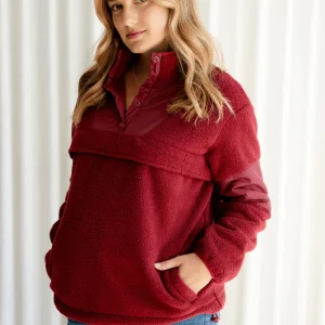 Chandail Teddy bordeaux